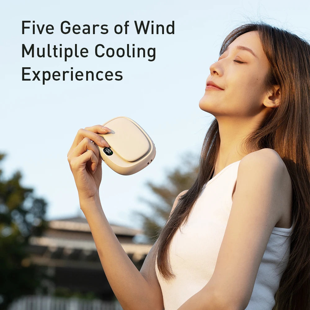 Portable Fan Light Weight. White, Black, Green and Apricot