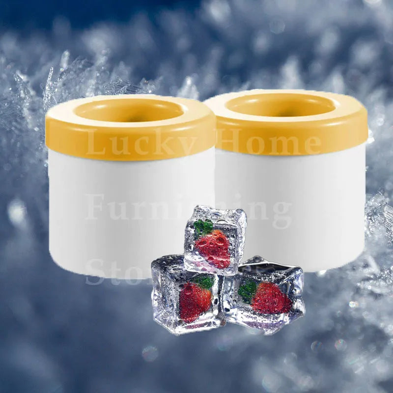 Molde de Hielo Redondo de Silicona - Hielera Práctica para Todos los Usos